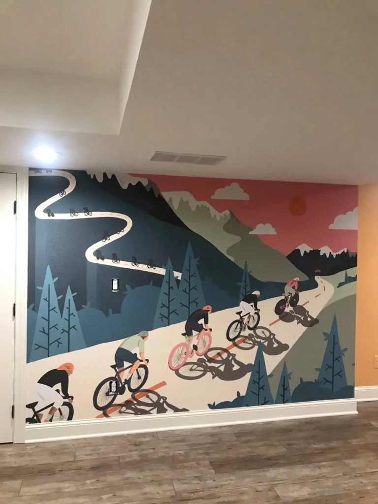 wall mural installation