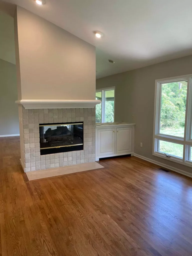 Fireplace living room painted Ann arbor