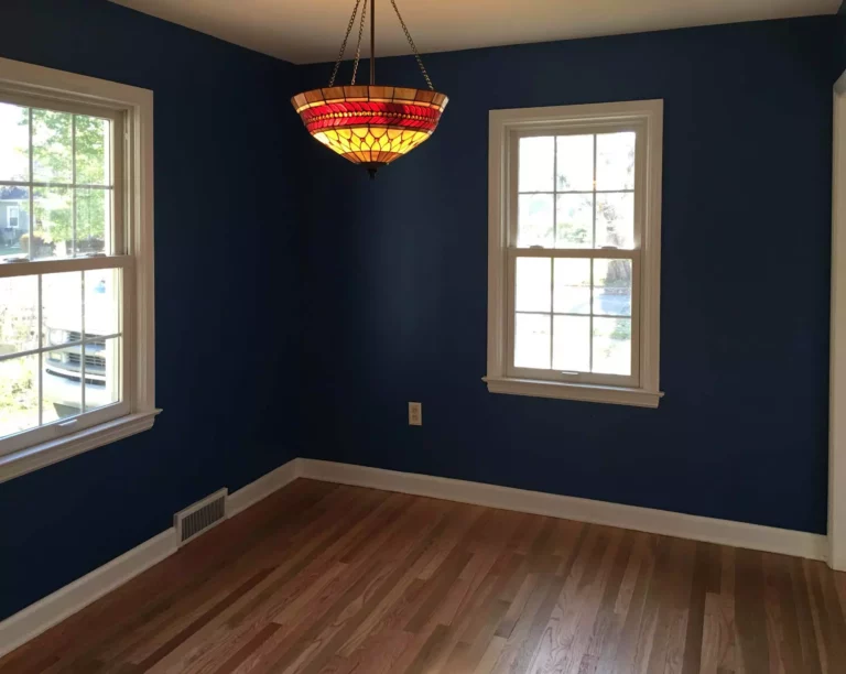 dining room dark blue paint elegant