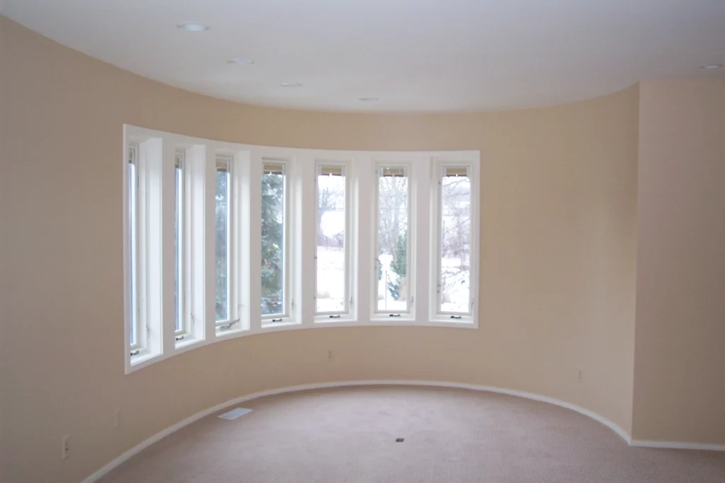 living room window cove interior painting